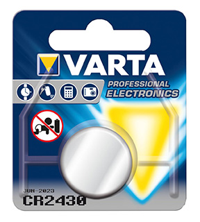 Varta Battery CR2430 3V Litium in the group OTHER BATTERIES / BUTTON CELL BATTERIES at TH Pettersson AB (30-VAR CR2430)